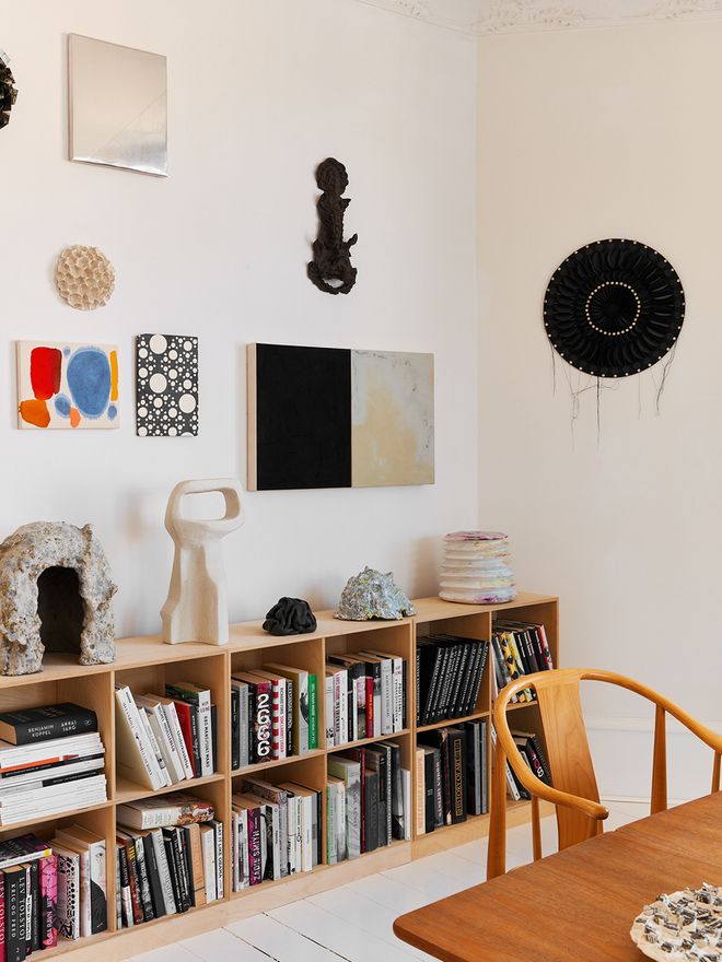 Art pieces on the wall