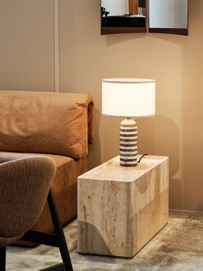 GUBI Gravity Upcycled-Marble Edition table lamp