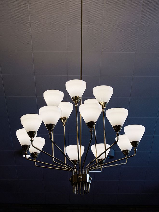Paavo Tynell chandelier in Meilahti Church