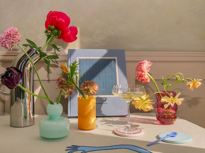 Marimekko Flower vase, mint green