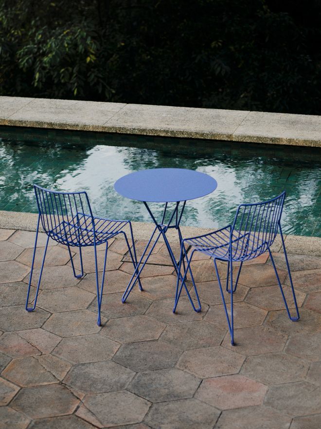 Massproductions Tio chair, overseas blue