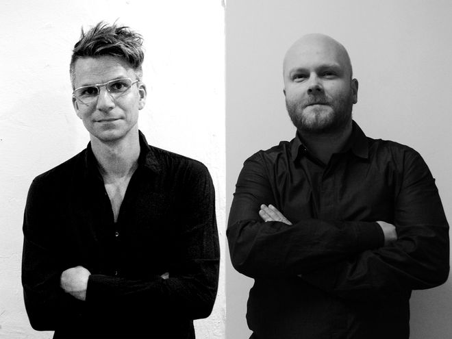 An image featuring Kristján Eggertsson and Kristján Örn Kjartansson, the co-founders of architectural office KRADS.