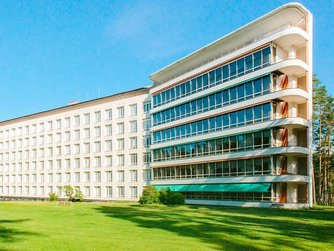 Facade of the Paimio Sanatorium
