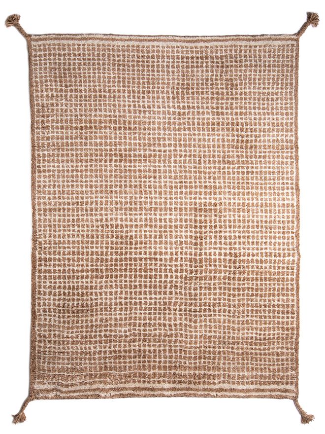 Woodnotes Grid rug, white and camel