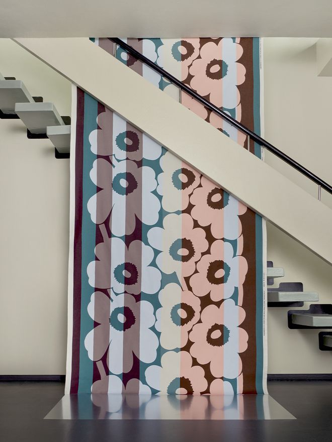 Marimekko Unikko Ralli heavyweight cotton fabric