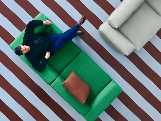 An image featuring Danish design brand HAY's most iconic items.