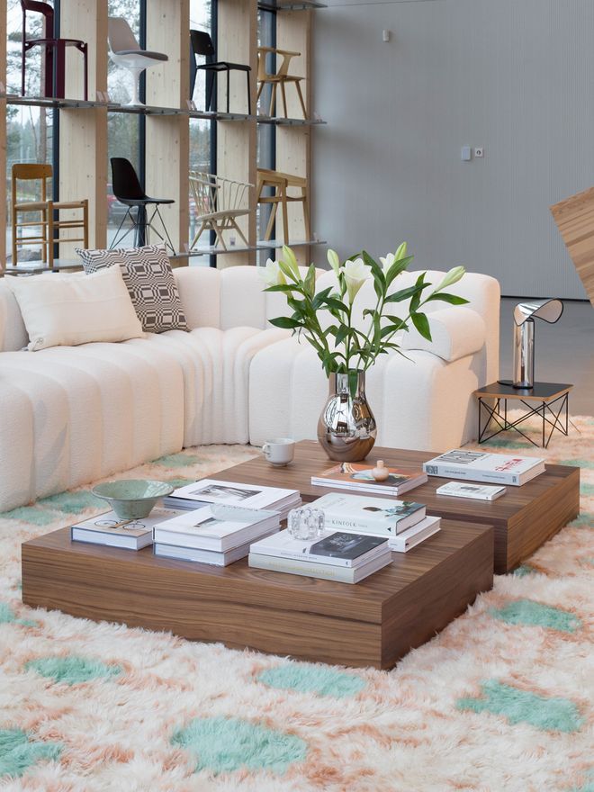 Hem  Monster rug, 250 x 350 cm, turquoise - peach