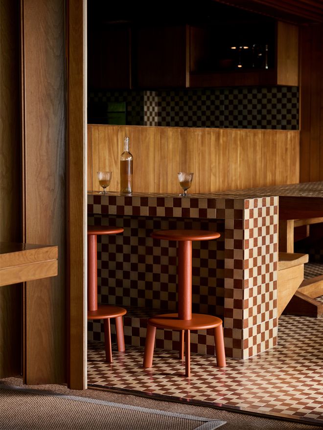&Tradition's Massif AV40 bar stool, ember