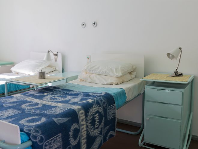 Former patient room in Paimio Sanatorium