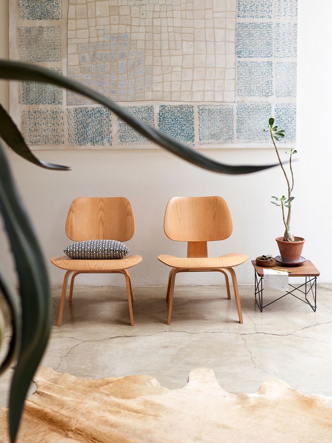 Vitra Plywood Group LCW lounge chair, ash
