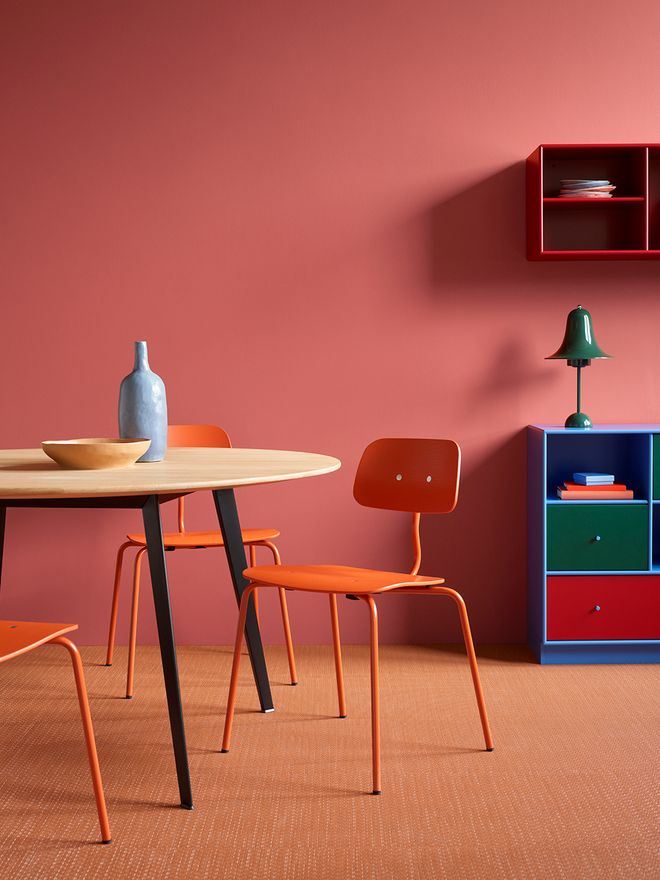 Image of bright-colored furniture from the brand Montana.