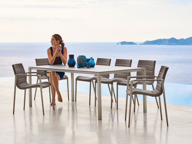 Cane-line Core armchair, stackable, taupe