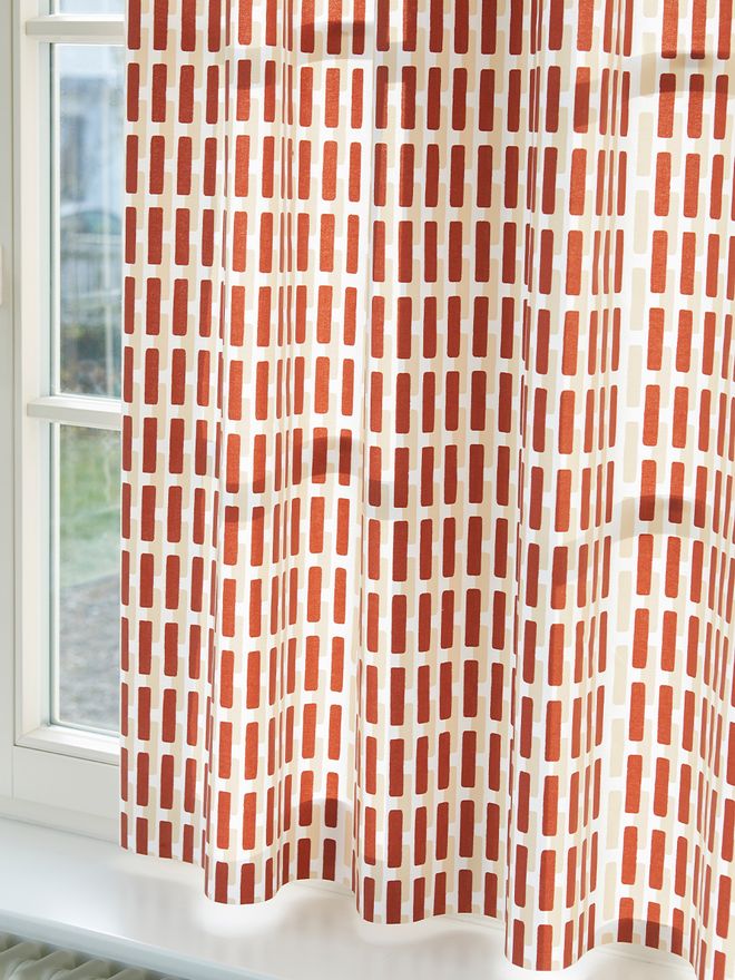 Artek Siena cotton fabric, 150 x 300 cm, brick - sand