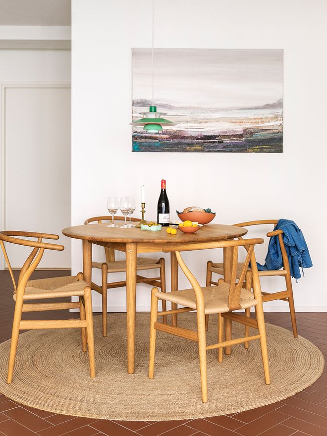 C62 Bjørk dining table, 115 cm, oiled oak
