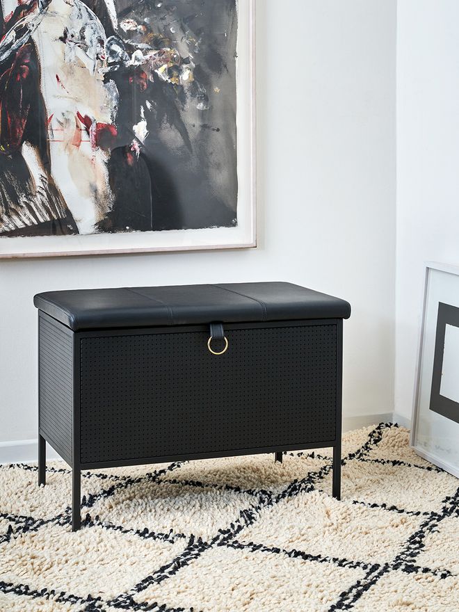 Maze Frank storage bench, black