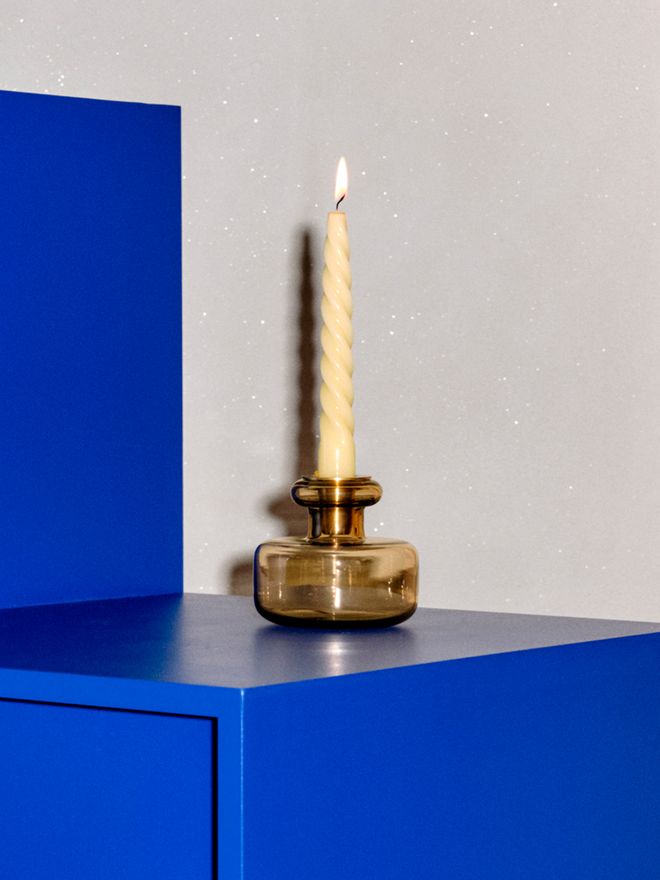 Marimekko Puteli candle holder, clay