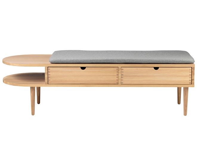 FDB Møbler: F24 Radius bench