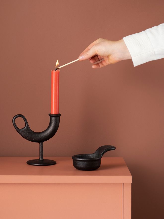Nedre Foss Ildhane candleholder