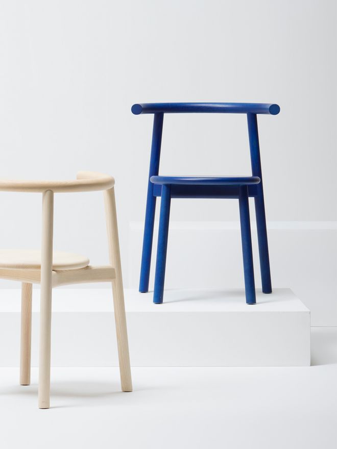Mattiazzi MC5 Solo chairs in blue and ash