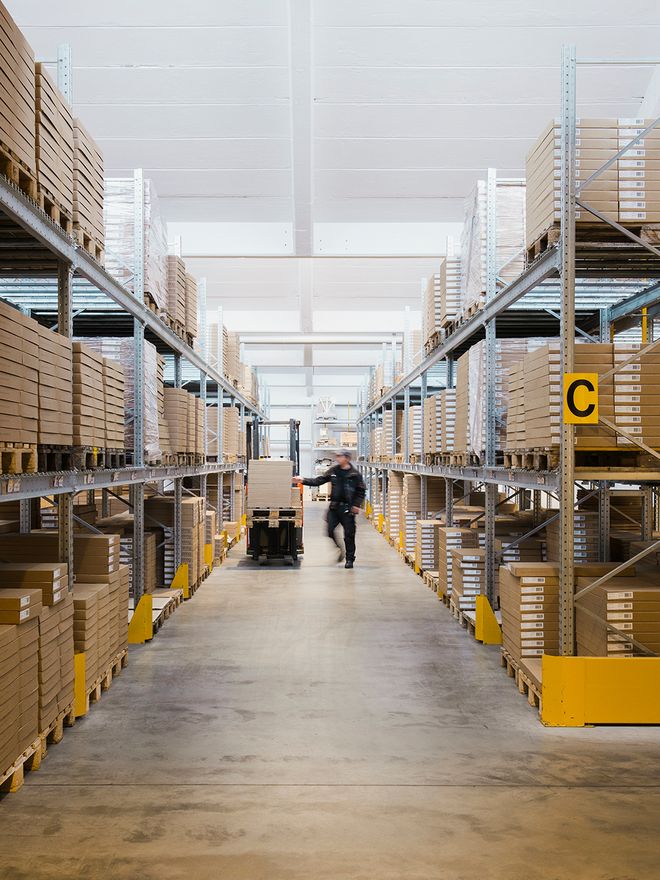An image featuring the String Furniture headquarters in Sweden.