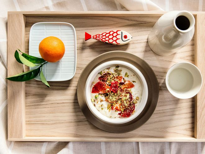 Yuzu blood orange rice