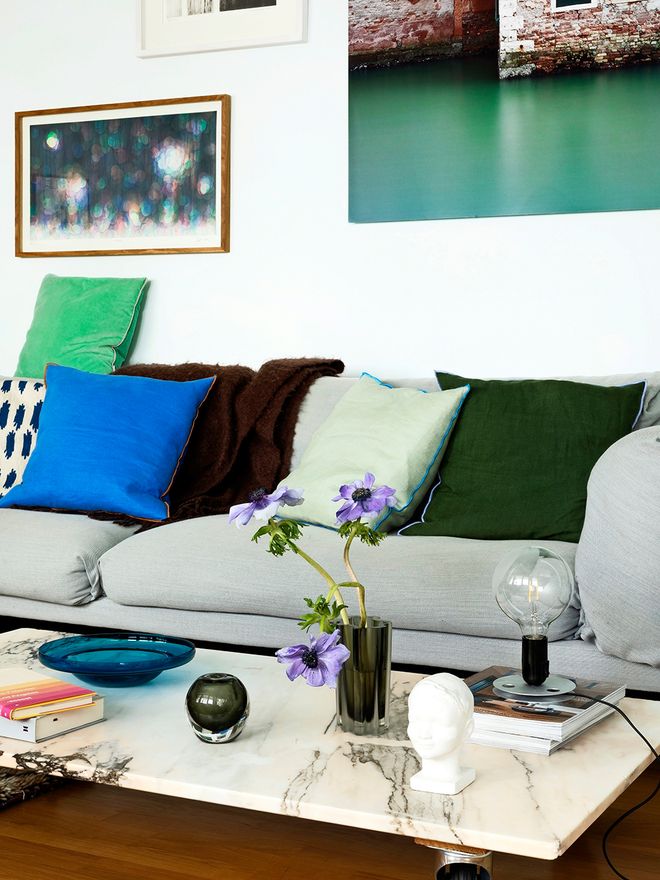 HAY Outline cushions on a sofa