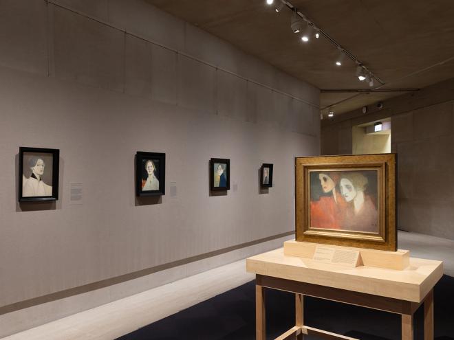 Installation view of Seeing Silence: The Paintings of Helene Schjerfbeck