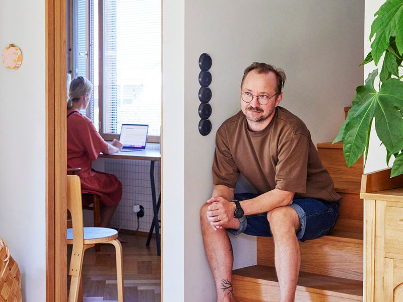 Puuseppä teki talon – Teemu Sinirannan kodissa oman käden jälki näkyy kaikkialla