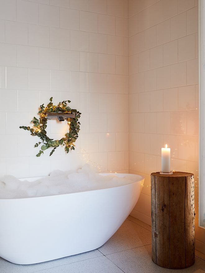 Bathroom during Christmas 