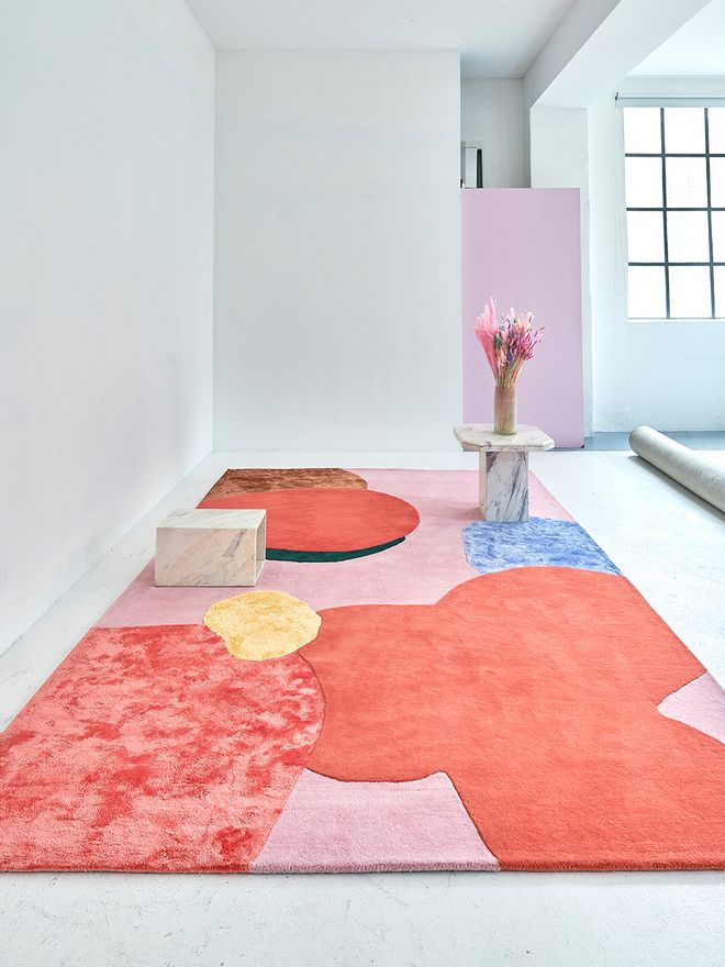 LAYERED Poppykalas Flower Field rug