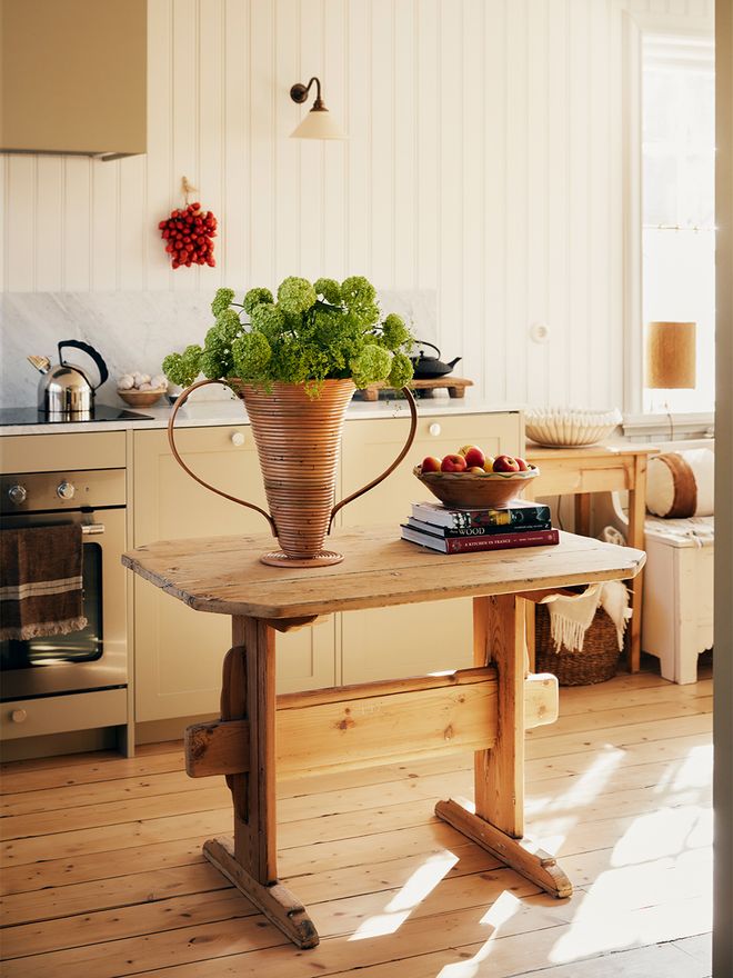 Kitchen in the home of Mattias and Caroline Storm in Stockholm