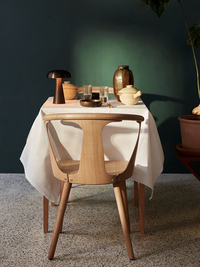 &Tradition In Between SK1 chair, white oiled oak