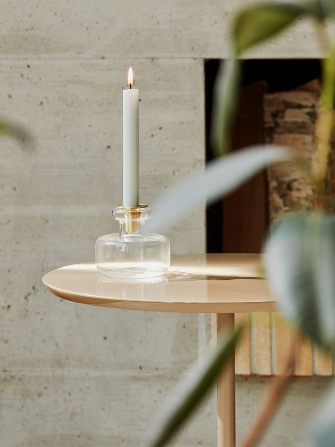 Marimekko Puteli candleholder, clear