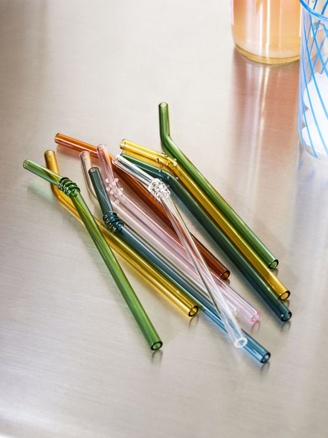Hay Sip glass straws
