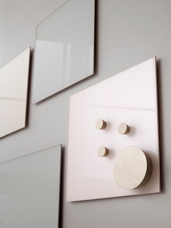 Lintex Mood Wall glassboard, 30 x 30 cm, pure
