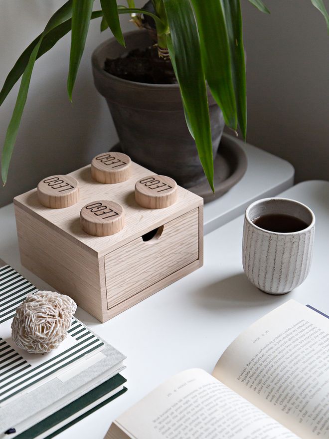 Room Copenhagen Lego Wooden Desk Drawer 4, soaped oak