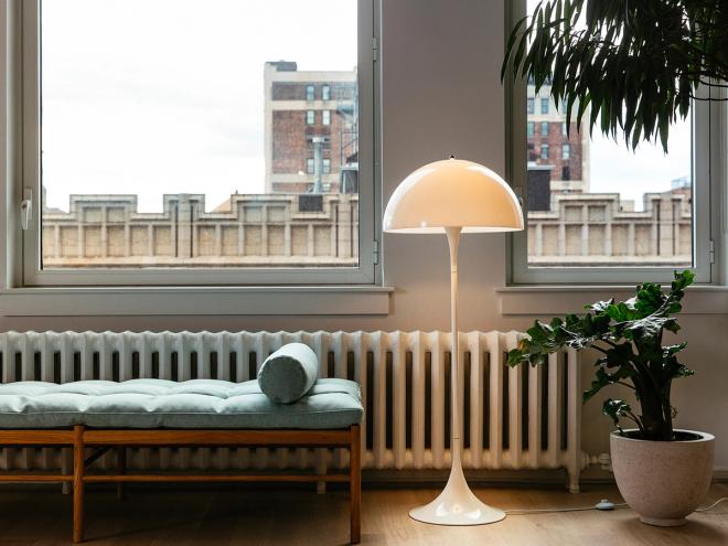 Panthella floor lamp by Verner Panton