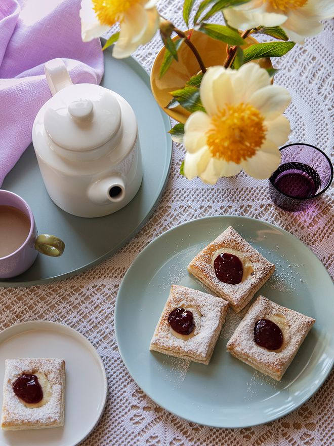 Easy Cheese Danish is a perfect blend of vanilla cream cheese and cherry jam