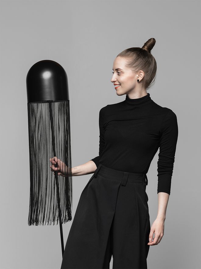 Hide floor lamp by Laura Väre