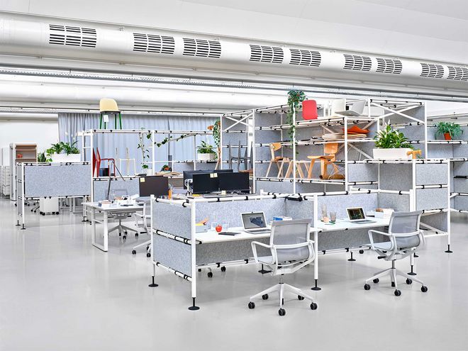 Vitra's Comma furniture in the office