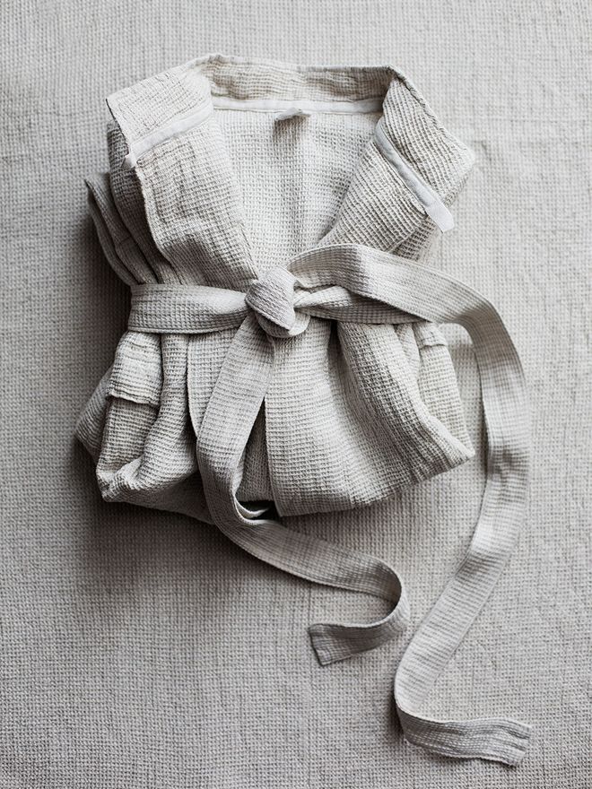 Lapuan Kankurit  Terva bathrobe, white-linen