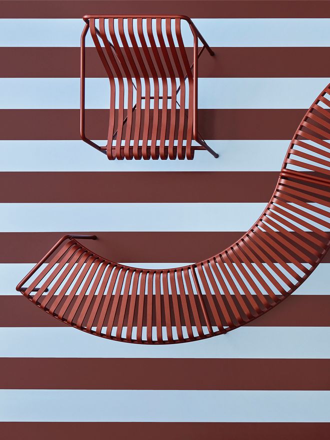 An image featuring Danish design brand HAY's most iconic items.