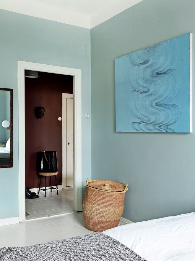 Painting in the bedroom