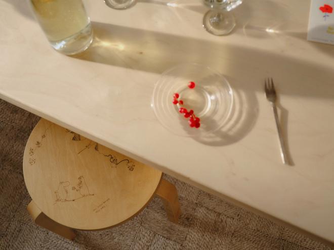 Artek + Moomins collection, stool 60