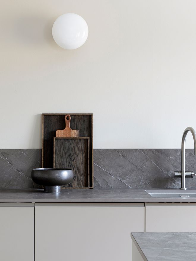 Ceramic tabletops in the kitchen