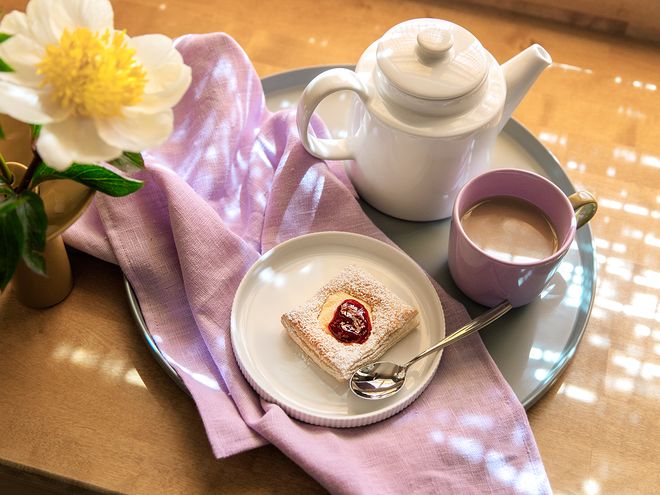 A pastry on an plate