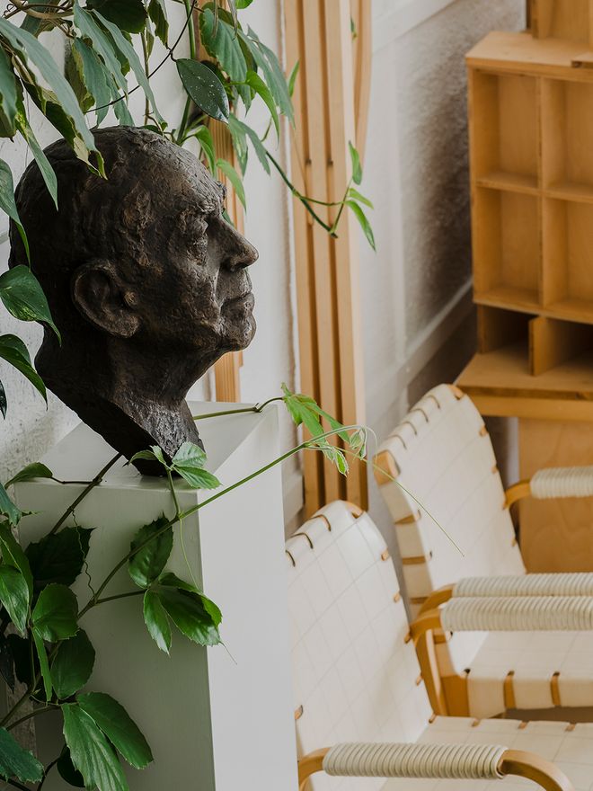 Alvar Aalto, patsas ateljeella