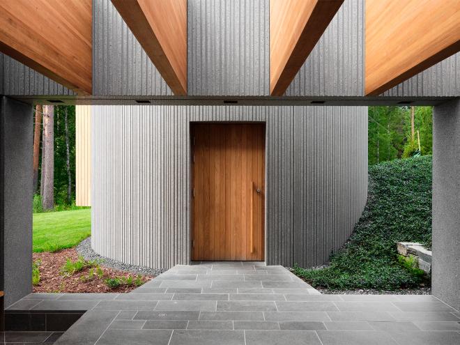 The entrance to the art sauna