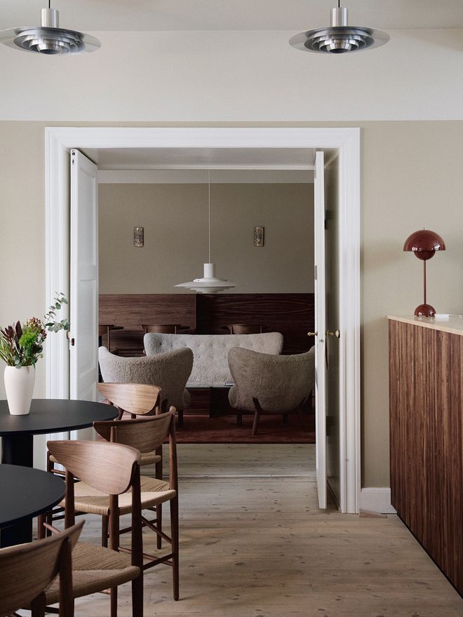 Cafe Lille Petra in Copenhagen at &Tradition showroom