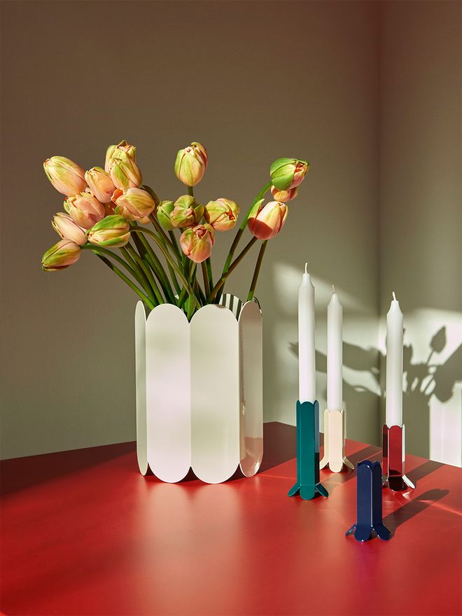HAY Arcs vase, mirror